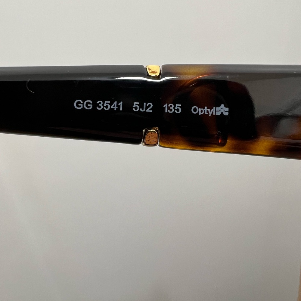 💎Gucci Glasses in Black with Gold Accents💎 - Picture 4 of 5